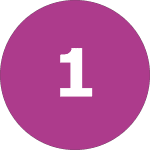 1 in a purple circle