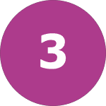 3 in a purple circle